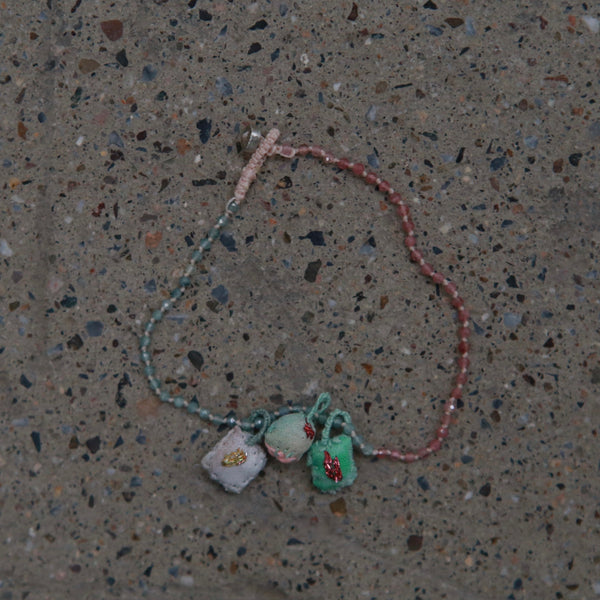 Antomoon Glass Bead and Silk Jewelry Bracelet ATM-Antomoon-3-03-Colorful Palette (Antomoon-3-01)